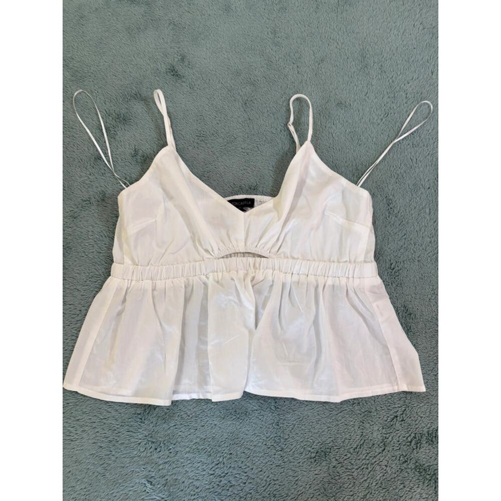 Cotton Candy LA White Crop Shirt Size US M